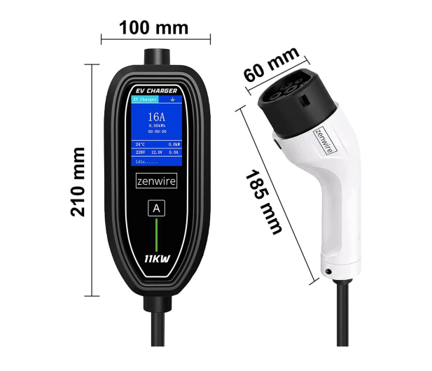 Zenwire Ładowarka do Samochodu Elektrycznego EV 11KW 16A Typ 2 7m - 1604677 - zdjęcie 3